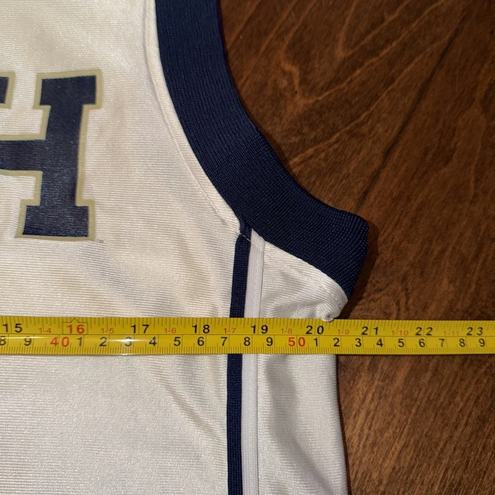 Vintage ADIDAS Notre Dame Fighting Irish #1 Satin Basketball‎ Jersey Size Small